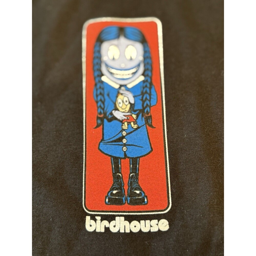 Birdhouse Inception Reese Nelson Tee Shirt Crew Neck Black Size Large NWOT - Picture 2 of 5